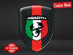 Fiat Abarth Personalized Business Stickers Pro Max Resilient Look
